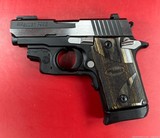 Sig Sauer P938 Equinox. Crimson Trace Laser Night Sights. Wood Grips. LNIB - 6 of 9