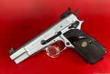 Browning Hi power, Silver Chrome, Gold Trigger, Adj Sights, 9mm Excellent - 3 of 13