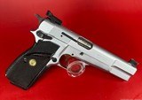 Browning Hi power, Silver Chrome, Gold Trigger, Adj Sights, 9mm Excellent - 2 of 13