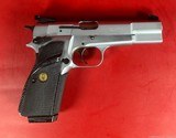 Browning Hi power, Silver Chrome, Gold Trigger, Adj Sights, 9mm Excellent - 11 of 13