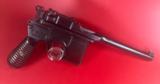 German Mauser Broomhandle 7.63x25mm C96, Stock Holster. Excellent Condition - 3 of 15