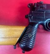 German Mauser Broomhandle 7.63x25mm C96, Stock Holster. Excellent Condition - 14 of 15