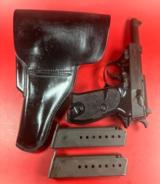 Walther P1 - P38 West German Military 9mm Holster 2 mags. Excellent P-38