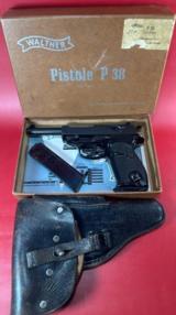 Walther P38 West German Police 9mm 1960. Excellent Condition Full rig