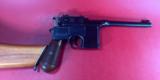 German Mauser Broomhandle 7.63x25mm C96, Stock Holster. Excellent Condition - 12 of 14