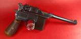 German Mauser Broomhandle 7.63x25mm C96, Stock Holster. Excellent Condition - 2 of 14