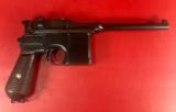 German Mauser Broomhandle 7.63x25mm C96, Stock Holster. Excellent Condition - 11 of 15