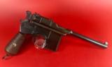German Mauser Broomhandle 7.63x25mm C96, Stock Holster. Excellent Condition - 3 of 15