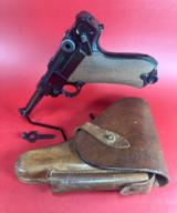 1920 DWM P.08 Luger DWM-P.08 9mm, Holster P08 P-08 Excellent Condition. - 1 of 14