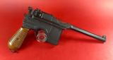 German Mauser Broomhandle 7.63x25mm C96, Stock Holster. Excellent Condition. Broom Handle - 2 of 17