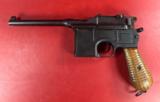 German Mauser Broomhandle 7.63x25mm C96, Stock Holster. Excellent Condition. Broom Handle - 17 of 17