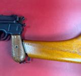 German Mauser Broomhandle 7.63x25mm C96, Stock Holster. Excellent Condition. Broom Handle - 13 of 17