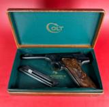 1950 Colt Woodsman 22LR 4'' Excellent Condition Original Box. 2nd Series - 1 of 13