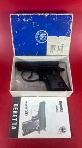 Beretta Model 20 25ACP Tip Up Barrel. Excellent condition. Rare Collectors - 1 of 13