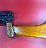 German Mauser Broomhandle 7.63x25mm C96, Stock Holster. Excellent Condition - 3 of 17