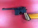 German Mauser Broomhandle 7.63x25mm C96, Stock Holster. Excellent Condition - 2 of 17