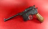 German Mauser Broomhandle 7.63x25mm C96, Stock Holster. Excellent Condition - 6 of 17