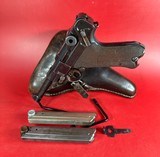 1920 DWM Luger P08 7.65mm Luger P-08. Holster. 2 mags. Excellent P 08 - 1 of 13