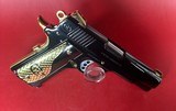 CUSTOM Colt 1911 High Polished Black, Engraved, Gold Plated. 38 Super. - 2 of 12