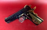 CUSTOM Colt 1911 High Polished Black, Engraved, Gold Plated. 38 Super. - 1 of 12