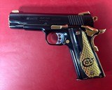 CUSTOM Colt 1911 High Polished Black, Engraved, Gold Plated. 38 Super. - 10 of 12