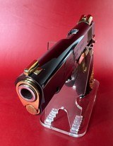 CUSTOM Colt 1911 High Polished Black, Engraved, Gold Plated. 38 Super. - 3 of 12