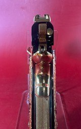CUSTOM Colt 1911 High Polished Black, Engraved, Gold Plated. 38 Super. - 6 of 12