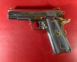 CUSTOM Colt 1911 High Polished Stainless, Engraved, Gold Plated. 38 Super. - 10 of 12