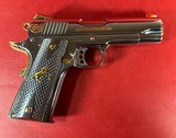CUSTOM Colt 1911 High Polished Stainless, Engraved, Gold Plated. 38 Super. - 11 of 12