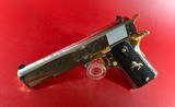 Colt 1911 38 Super Engraved with Gold – Davidson’s Deluxe Stainless Edition - 4 of 13