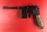 German Mauser Broomhandle 7.63x25mm C96, Stock Holster. Excellent Condition - 12 of 17