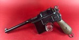 German Mauser Broomhandle 7.63x25mm C96, Stock Holster. Excellent Condition - 2 of 17