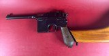 German Mauser Broomhandle 7.63x25mm C96, Stock Holster. Excellent Condition - 15 of 17