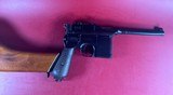 German Mauser Broomhandle 7.63x25mm C96, Stock Holster. Excellent Condition - 14 of 17