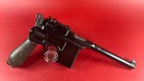 German Mauser Broomhandle 7.63x25mm C96, Stock Holster. Excellent Condition - 3 of 17
