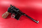 German Mauser Broomhandle Red 9. 9mm luger. Excellent Condition - 2 of 10