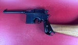 German Mauser Broomhandle 7.63x25mm C96, Stock Holster. Excellent Condition - 14 of 17