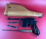 German Mauser Broomhandle 7.63x25mm C96, Stock Holster. Excellent Condition - 1 of 17