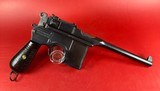 German Mauser Broomhandle 7.63x25mm C96, Stock Holster. Excellent Condition - 3 of 17