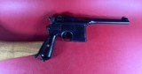 German Mauser Broomhandle 7.63x25mm C96, Stock Holster. Excellent Condition - 13 of 17