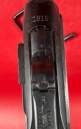 1918 German Erfurt P08 Luger 9mm Matching. Excellent Condition - 4 of 15