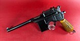German Mauser Broomhandle 7.63x25mm C96, Stock Holster. Excellent Condition - 2 of 19