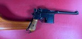 German Mauser Broomhandle 7.63x25mm C96, Stock Holster. Excellent Condition - 17 of 19