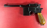 German Mauser Broomhandle 7.63x25mm C96, Stock Holster. Excellent Condition - 12 of 19