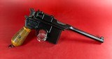 German Mauser Broomhandle 7.63x25mm C96, Stock Holster. Excellent Condition - 3 of 19