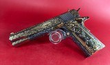 NIB CUSTOM Colt 1911 Government. Engraved, Gold Plated. .45 ACP. Stunning. - 1 of 14