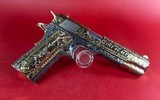 NIB CUSTOM Colt 1911 Government. Engraved, Gold Plated. .45 ACP. Stunning. - 2 of 14