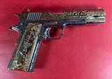 NIB CUSTOM Colt 1911 Government. Engraved, Gold Plated. .45 ACP. Stunning. - 11 of 14