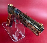 NIB CUSTOM Colt 1911 Government. Engraved, Gold Plated. .45 ACP. Stunning. - 4 of 14