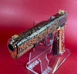 NIB CUSTOM Colt 1911 Government. Engraved, Gold Plated. .45 ACP. Stunning. - 3 of 14